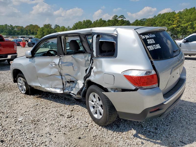 5TDZA3EH7DS045847 - 2013 TOYOTA HIGHLANDER BASE Күміс фото 2