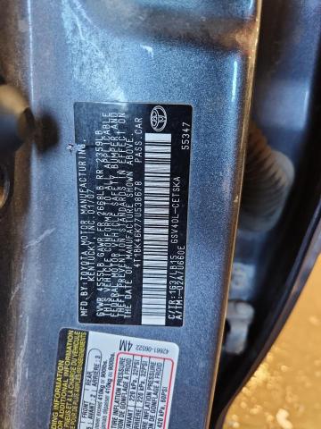 4T1BK46K77U538678 - 2007 TOYOTA CAMRY LE CHARCOAL photo 12