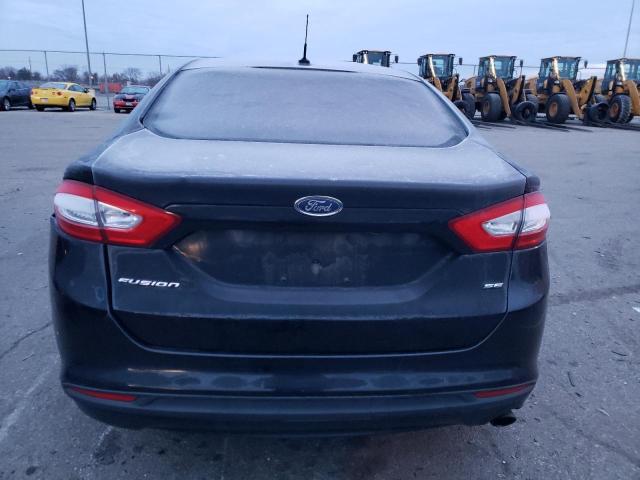 3FA6P0H71DR349817 - 2013 FORD FUSION SE BLACK photo 6