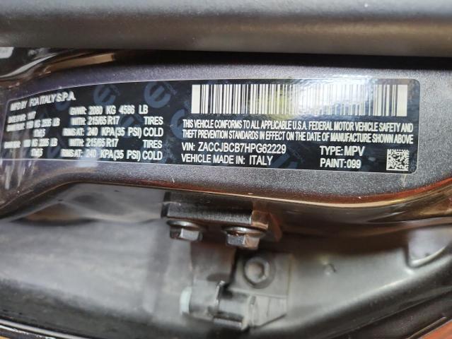 ZACCJBCB7HPG62229 - 2017 JEEP RENEGADE TRAILHAWK GRAY photo 13