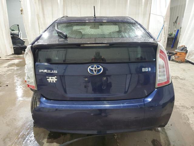 JTDKN3DU2D0349014 - 2013 TOYOTA PRIUS BLUE photo 6