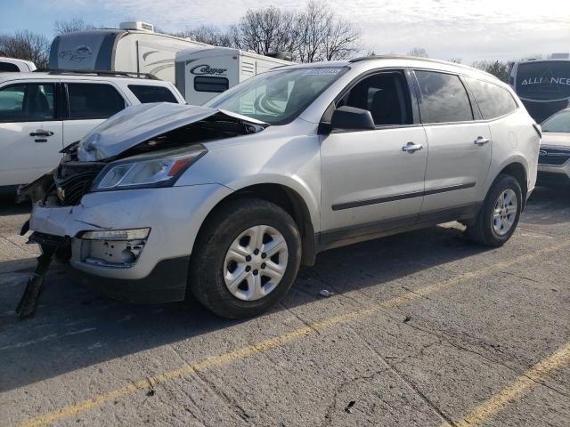 1GNKRFED9FJ161051 - 2015 CHEVROLET TRAVERSE LS SILVER photo 1