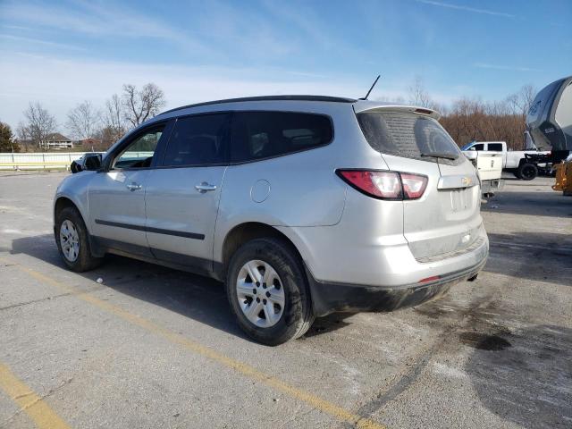 1GNKRFED9FJ161051 - 2015 CHEVROLET TRAVERSE LS SILVER photo 2