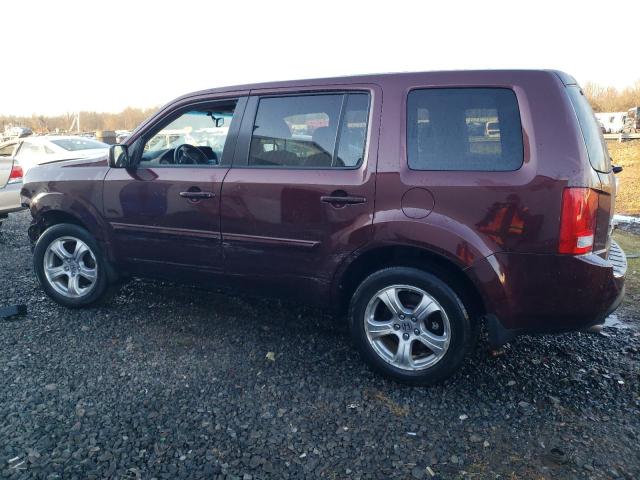 5FNYF4H58CB057397 - 2012 HONDA PILOT EXL MAROON photo 2