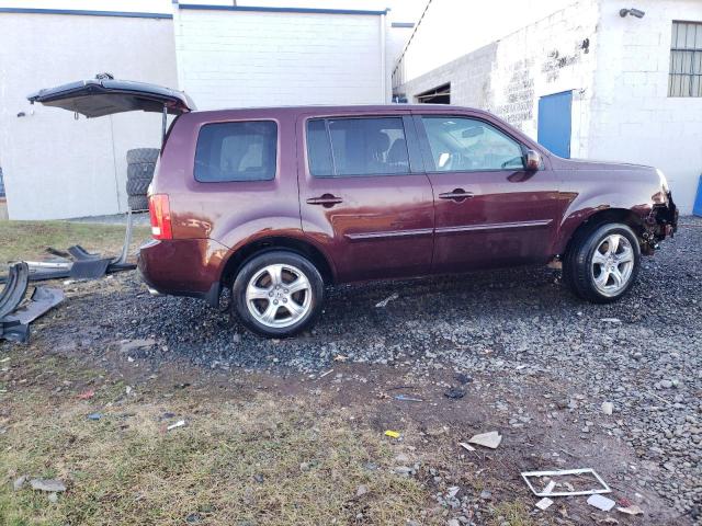 5FNYF4H58CB057397 - 2012 HONDA PILOT EXL MAROON photo 3