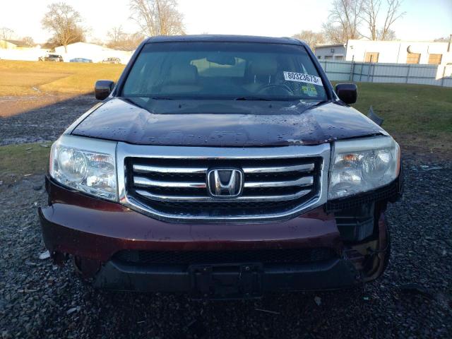 5FNYF4H58CB057397 - 2012 HONDA PILOT EXL MAROON photo 5