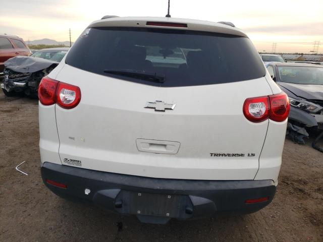 1GNKREED2BJ231560 - 2011 CHEVROLET TRAVERSE LS WHITE photo 6