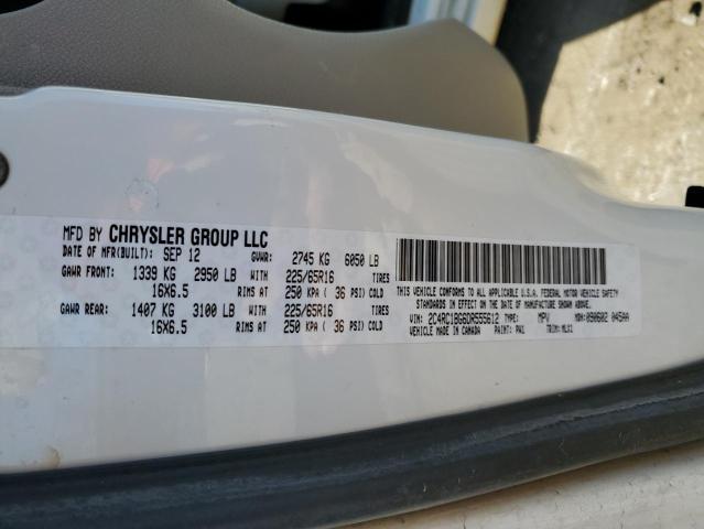 2C4RC1BG6DR555612 - 2013 CHRYSLER TOWN & COU TOURING WHITE photo 13