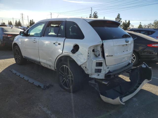 2FMDK3JC5DBB65192 - 2013 FORD EDGE SEL WHITE photo 2