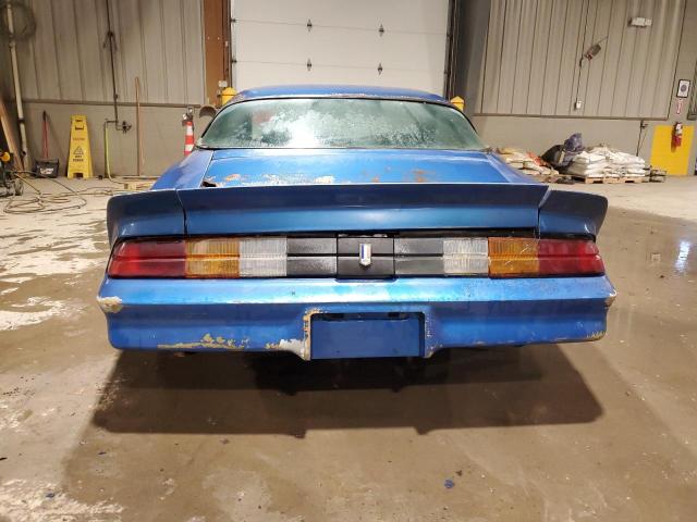 1G1AS87H8BN112343 - 1981 CHEVROLET CAMARO BERLINETTA BLUE photo 6