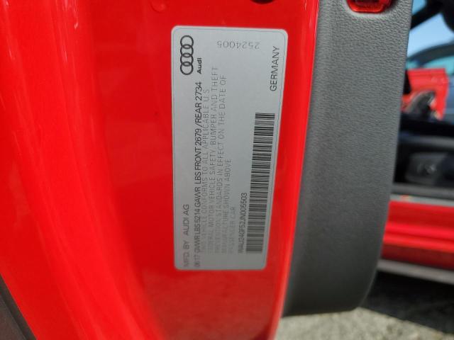 WAU24GF52JN005503 - 2018 AUDI S5 PRESTIGE RED photo 12