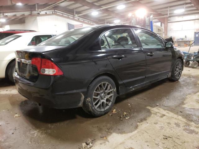 2HGFA1F51BH504976 - 2011 HONDA CIVIC LX BLACK photo 3