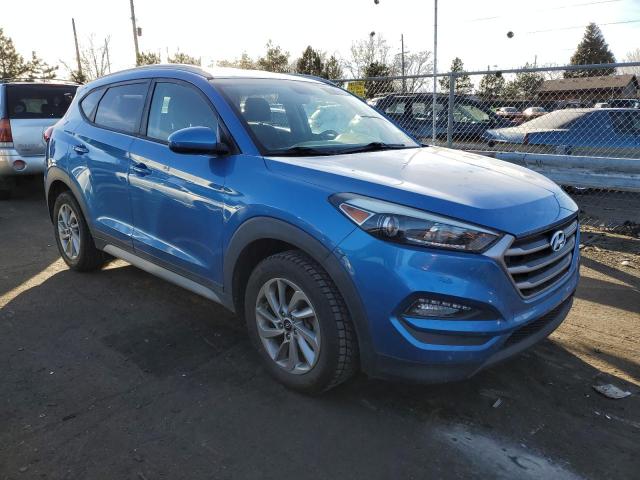 KM8J33A46JU602986 - 2018 HYUNDAI TUCSON SEL BLUE photo 1