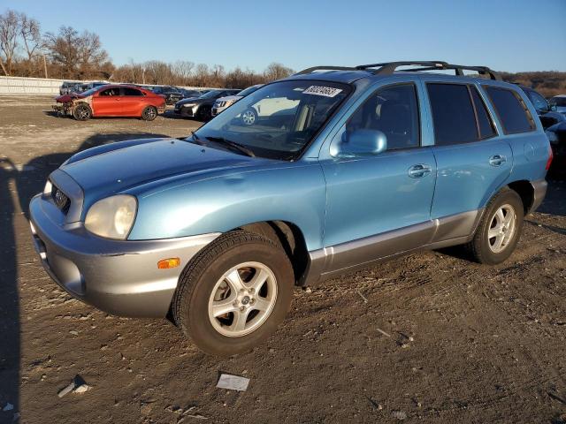 KM8SC73E64U826443 - 2004 HYUNDAI SANTA FE GLS BLUE photo 1