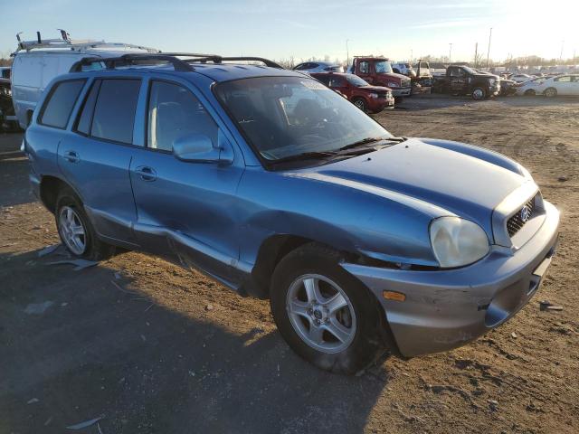 KM8SC73E64U826443 - 2004 HYUNDAI SANTA FE GLS BLUE photo 4