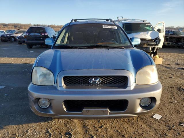 KM8SC73E64U826443 - 2004 HYUNDAI SANTA FE GLS BLUE photo 5