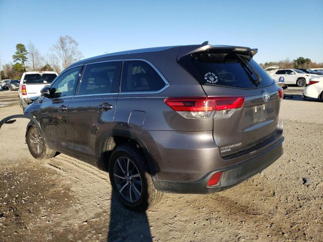 5TDKZRFH5HS523264 - 2017 TOYOTA HIGHLANDER SE CHARCOAL photo 2