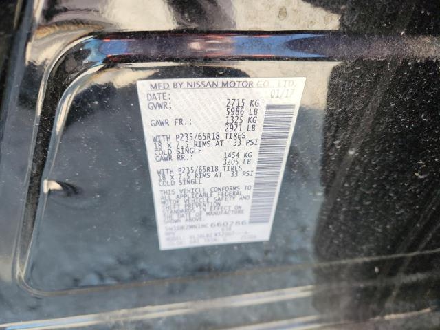 5N1DR2MN1HC660286 - 2017 NISSAN PATHFINDER S BLACK photo 13