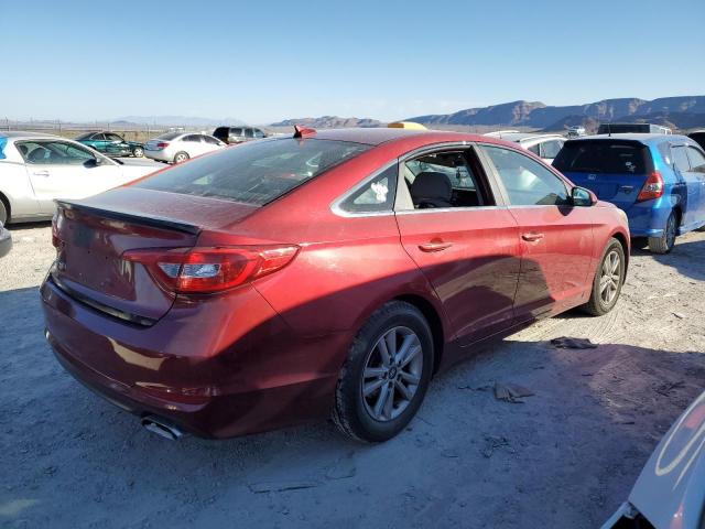 5NPE24AFXFH001212 - 2015 HYUNDAI SONATA SE RED photo 3