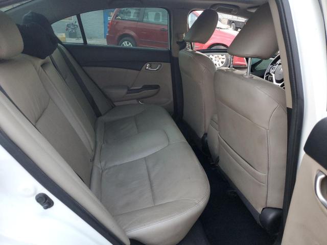19XFB2F97DE029045 - 2013 HONDA CIVIC EXL თეთრი ფოტო 10