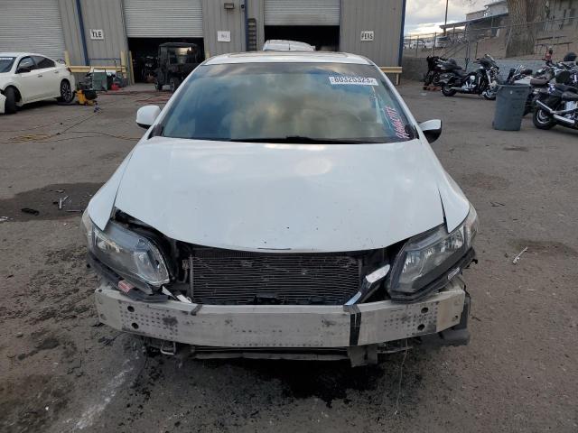 19XFB2F97DE029045 - 2013 HONDA CIVIC EXL WHITE photo 5