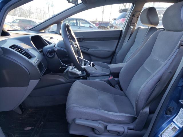 2HGFA16586H514409 - 2006 HONDA CIVIC LX BLUE photo 7