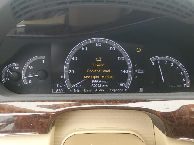 WDDNG9EB8DA514328 - 2013 MERCEDES-BENZ S 550 4MATIC WHITE photo 9