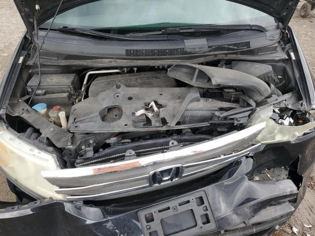 5FNRL5H62BB011378 - 2011 HONDA ODYSSEY EXL BLACK photo 12