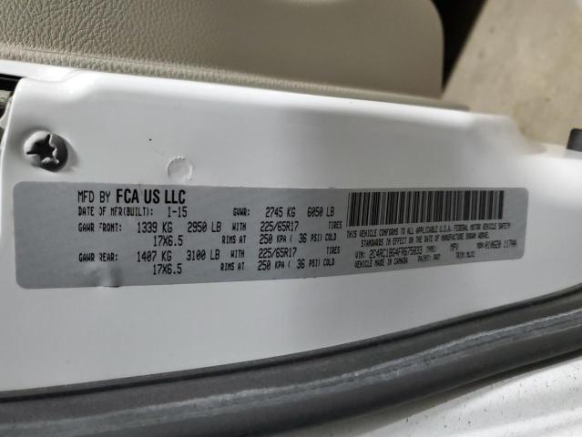 2C4RC1BG4FR675833 - 2015 CHRYSLER TOWN & COU TOURING WHITE photo 13