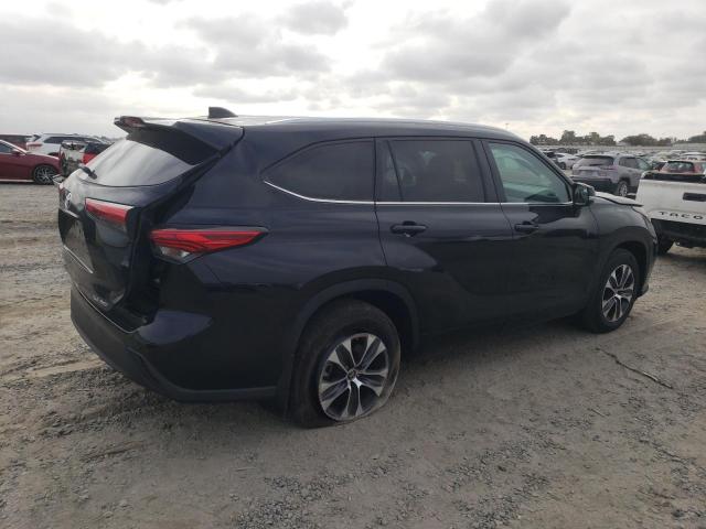5TDGZRBH1MS543324 - 2021 TOYOTA HIGHLANDER XLE 黑色 照片 3