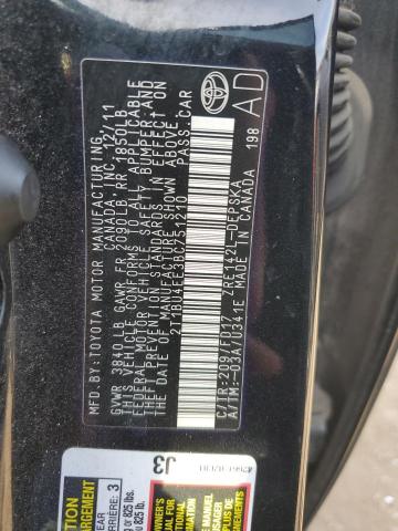 2T1BU4EE3BC751210 - 2011 TOYOTA COROLLA BASE შავი ფოტო 13