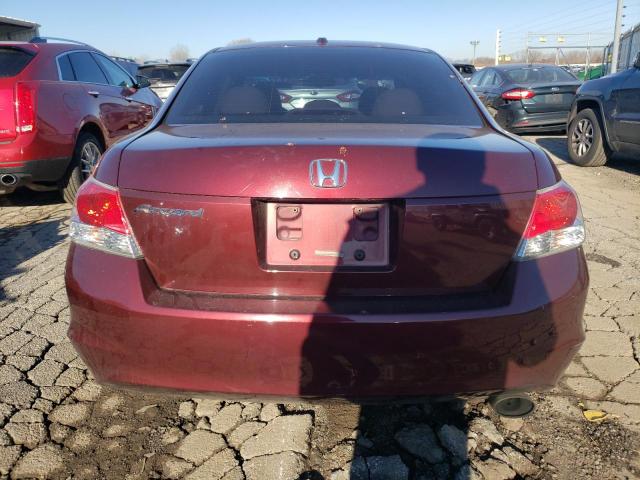 1HGCP2F87AA065362 - 2010 HONDA ACCORD EXL BURGUNDY photo 6