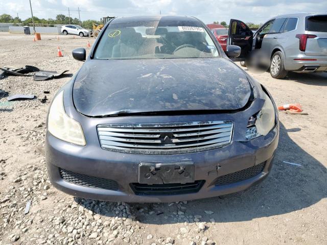 JNKCV61E19M013310 - 2009 INFINITI G37 BASE BLUE photo 5