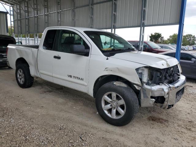 1N6BA0CC1CN307564 - 2012 NISSAN TITAN S WHITE photo 4