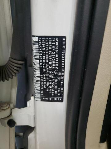 3VWJP7AT3DM632041 - 2013 VOLKSWAGEN BEETLE WHITE photo 12