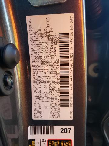 3TMJU4GN3BM124989 - 2011 TOYOTA TACOMA DOUBLE CAB PRERUNNER GRAY photo 12