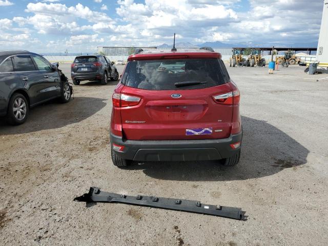 MAJ3S2GE3KC290441 - 2019 FORD ECOSPORT SE Czerwony zdjęcie 6