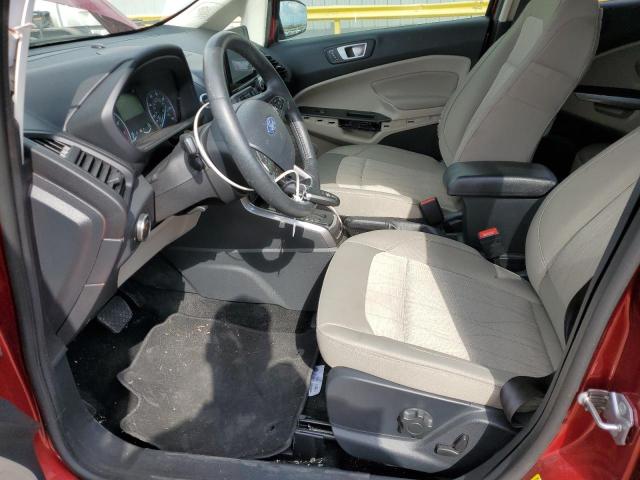 MAJ3S2GE3KC290441 - 2019 FORD ECOSPORT SE Czerwony zdjęcie 7