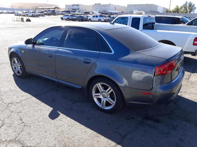 WAUAF78E18A091469 - 2008 AUDI A4 2.0T GRAY photo 2