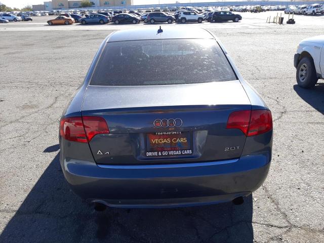 WAUAF78E18A091469 - 2008 AUDI A4 2.0T GRAY photo 6