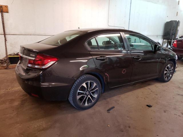 2HGFB2F96DH526951 - 2013 HONDA CIVIC EXL BROWN photo 3