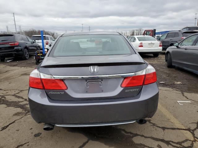 1HGCR2F55DA078017 - 2013 HONDA ACCORD SPORT GRAY photo 6