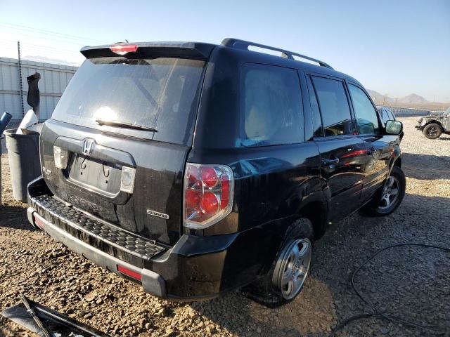 5FNYF184X8B013737 - 2008 HONDA PILOT EX BLACK photo 3