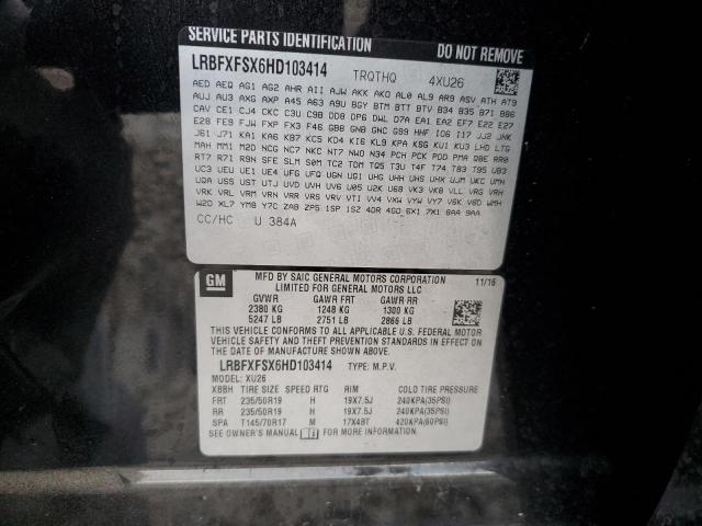 LRBFXFSX6HD103414 - 2017 BUICK ENVISION PREMIUM II Qara foto 13