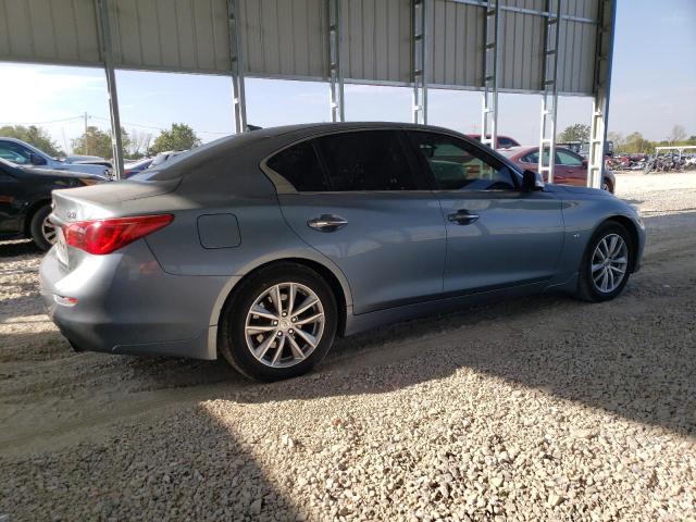 JN1BV7ARXFM420708 - 2015 INFINITI Q50 BASE BLUE photo 3