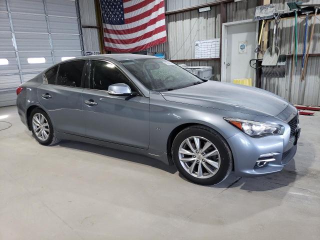 JN1BV7ARXFM420708 - 2015 INFINITI Q50 BASE BLUE photo 4