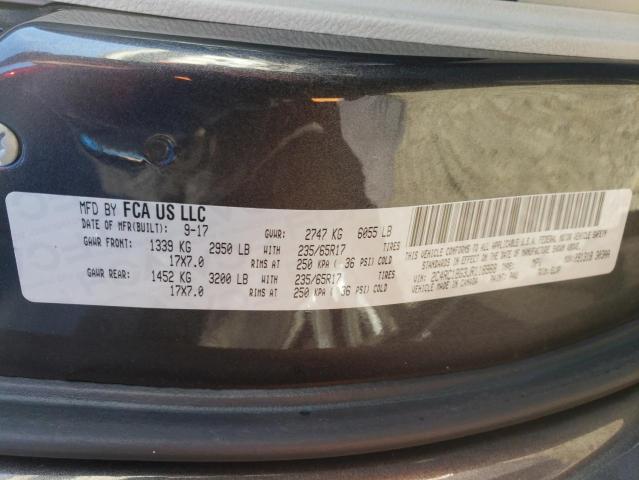 2C4RC1BG3JR118968 - 2018 CHRYSLER PACIFICA TOURING L GRAY photo 13