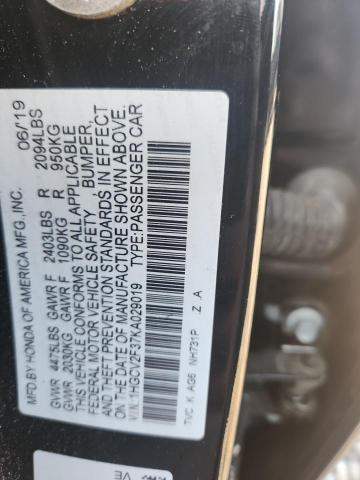 1HGCV2F37KA029019 - 2019 HONDA ACCORD SPORT 黑色 照片 13