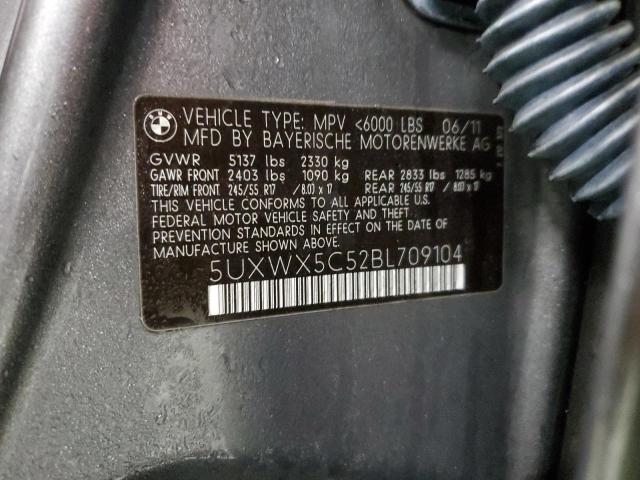 5UXWX5C52BL709104 - 2011 BMW X3 XDRIVE28I SILVER photo 13