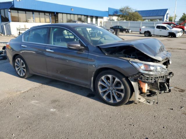 1HGCR2F54EA012009 - 2014 HONDA ACCORD SPORT GRAY photo 4